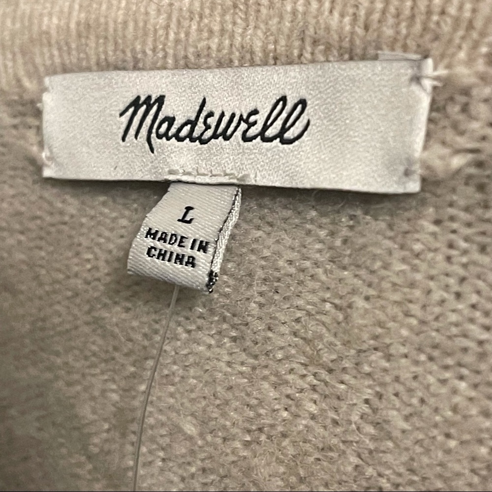Madewell Stripe Wool Blend Open Cardigan Sweater - Picture 8 of 13